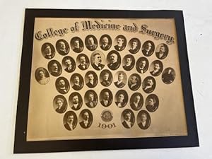 Albumen Portrait Medicine and Surgery College Faculty, includes women members in 1901
