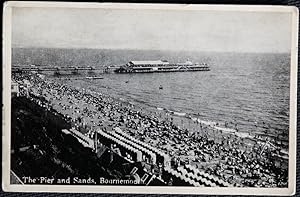 Bournemouth Postcard The Pier & Sands Vintage View