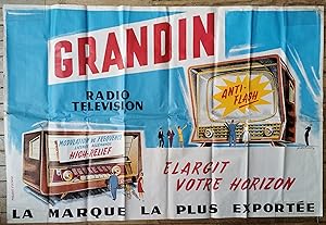 Affiche Radio - TÉLÉVISION GRANDIN