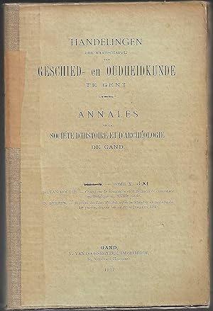 Histoire du lien Féodal entre la Flandre et la Zélande - ANNALES du CERCLE HISTORIQUE et ARCHÉOLO...