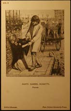 Dante Gabriel Rossetti Found Postcard