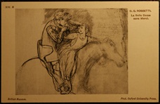 D.G. Rossetti La Belle Dame Sans Merci British Museum Postcard