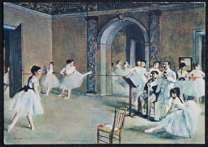 E. Degas Artist Postcard Dancing School