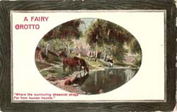 Fairy Grotto Postcard Vintage 1912