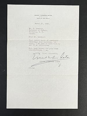 TYPED LETTER SIGNED.