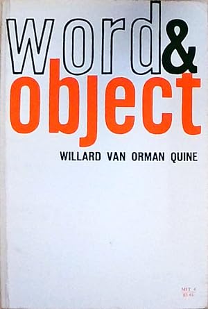 Word and Object, new edition (Mit Press)