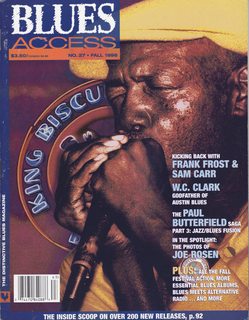 Blues Access Magazine No. 27 Fall 1996; Frank Frost Cover