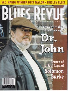 Blue Revue # 77 August/September, 2002--Dr. John on Cover.
