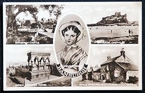 Bamburgh Postcard Grace Darling The Castle Sepiatype