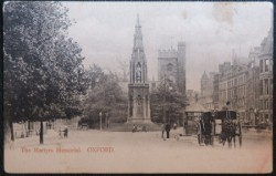 Oxford Postcard The Martyrs Memorial
