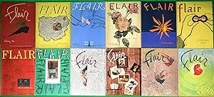 Flair Magazines February 1950 - January 1951 Complete Set x 12 Issues