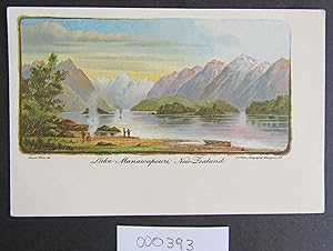 Lake Manawapouri, New Zealand - postcard