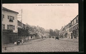 Carte postale Port-Marly, Rue de Versailles