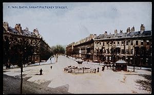 Bath Somerset Postcard Vintage View Of Great Pulteney Street