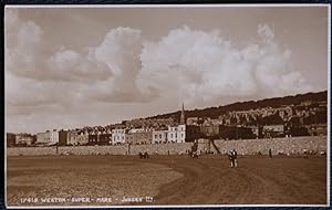 Weston Super Mare Postcard Vintage Sepia View