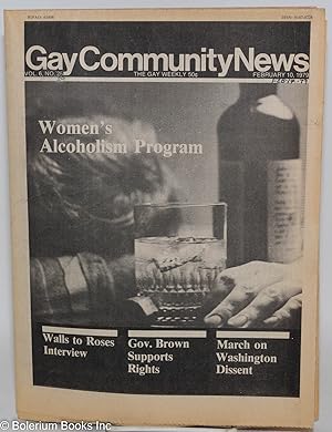 GCN: Gay Community News; the gay weekly; vol. 6, #29, Feb. 17, 1979: Women's Alcoholism Program [...