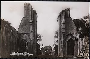 Glastonbury Abbey Postcard Real Photo