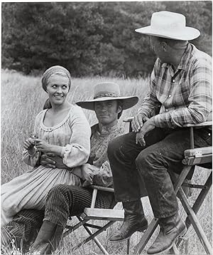 Paint Your Wagon (Original photograph of Joshua Logan, Jean Seberg, and Lee Marvin on the set of ...