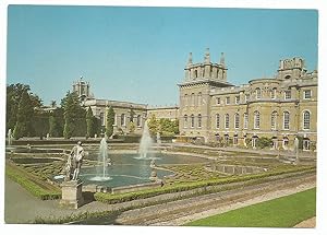 Blenheim Palace Postcard French Water Gardens