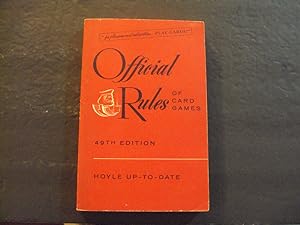 Official Rules Of Card Games pb Hoyle Up To Date 1955 40th ed