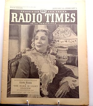 Radio Times. Welsh Edition. January 26th- February 1st. 1958