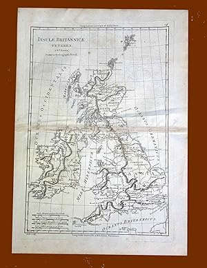 INSULAE BRITANNICE VETERES + ISLES BRITANNIQUES contenant les Royaumes d'ANGLETERRE, d'ECOSSE et ...