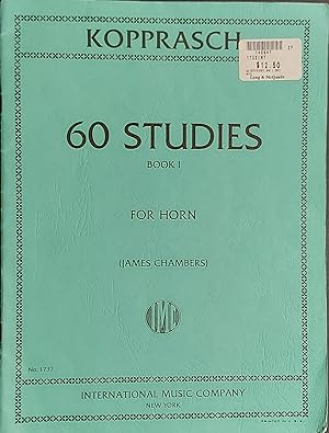 Kopprasch, 60 Selected Studies For Horn, Book 1