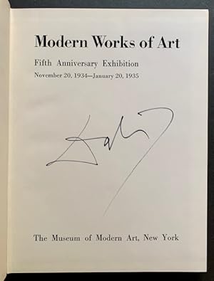 Modern Works of Art: Fifth Anniversary Exhibition (Signed by Salvador Dali)