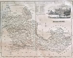 ORIGINAL 19th CENTURY MAP OF BERKSHIRE