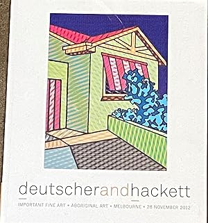 Deutscher and Hackett Catalogue November 2012