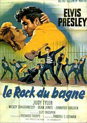 Ansichtskarte / Postkarte Le Rock du bagne, Filmplakat Jailhouse Rock, Elvis Presley, Judy Tyler,...