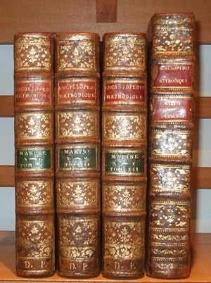 Encyclopedie Methodique Marine [ 4 Volumes. Complete with Atlas ]
