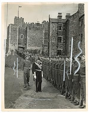 DOVER BELLS GREET MR. CHURCHILL AS NEW LORD WARDEN - An original press photograph of Winston S. C...