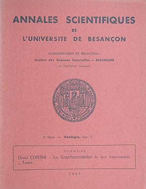 Les graphoceratidae du Jura franc-comtois (ANNALES SCIENTIFIQUES DE L'UNIVERSITÉ DE BESANÇON 3e S...
