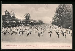 Ansichtskarte Angers, XXXVe Fête Fédérale de Gymnastique 1909