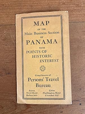 MAP OF THE MAIN BUSINESS SECTION OF PANAMA WITH POINTS OF HISTORIC INTEREST