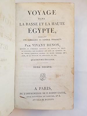 Voyage dans la basse et haute Égypte, tome second