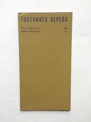 Fortunato Depero : Documenti n° 16 bis