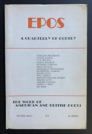Epos, Volume 15, Number 2 (Winter 1963 - 1964)