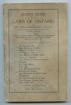 Handy Guide to the Laws of Ontario