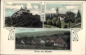 Ansichtskarte / Postkarte Forchtenstein Burgenland Österreich, Schloss Forchtenstein, Sct. Rosali...