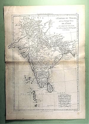 L'EMPIRE DU MOGOL, et La Presqu'Isle DE L'INDE en deça du Gange. Atlas Encyclopédique contenant l...