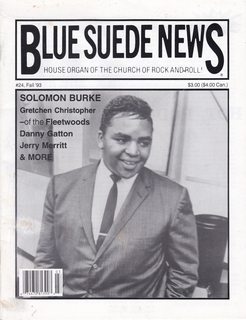 BLUE SUEDE NEWS, #24 Fall, 1993 Solomon Burke Cover