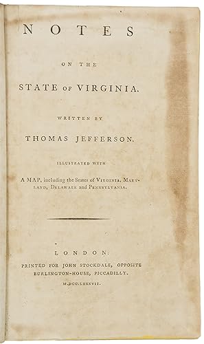 Notes on the state of Virginia
