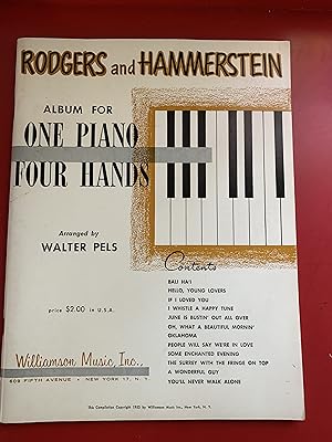 Rodgers and Hammerstein Album for One Piano--Four Hands