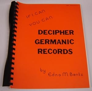 If I Can You Can Decipher Germanic Records; Signed