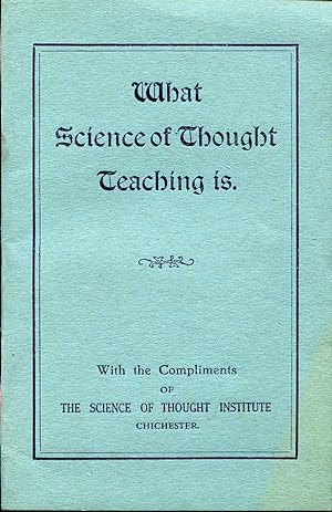 What Science of Thought Teaching is