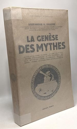 La genèse des mythes - bibliothèque scientifique