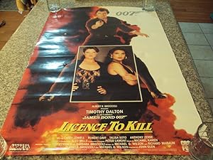 Vintage 007 License To Kill Tim Dalton Movie Poster 1989 25 X 38