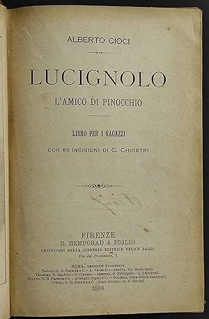 Lucignolo l'Amico di Pinocchio - Il Segreto di Pinocchio - Ed. Bemporad - 1896/1897